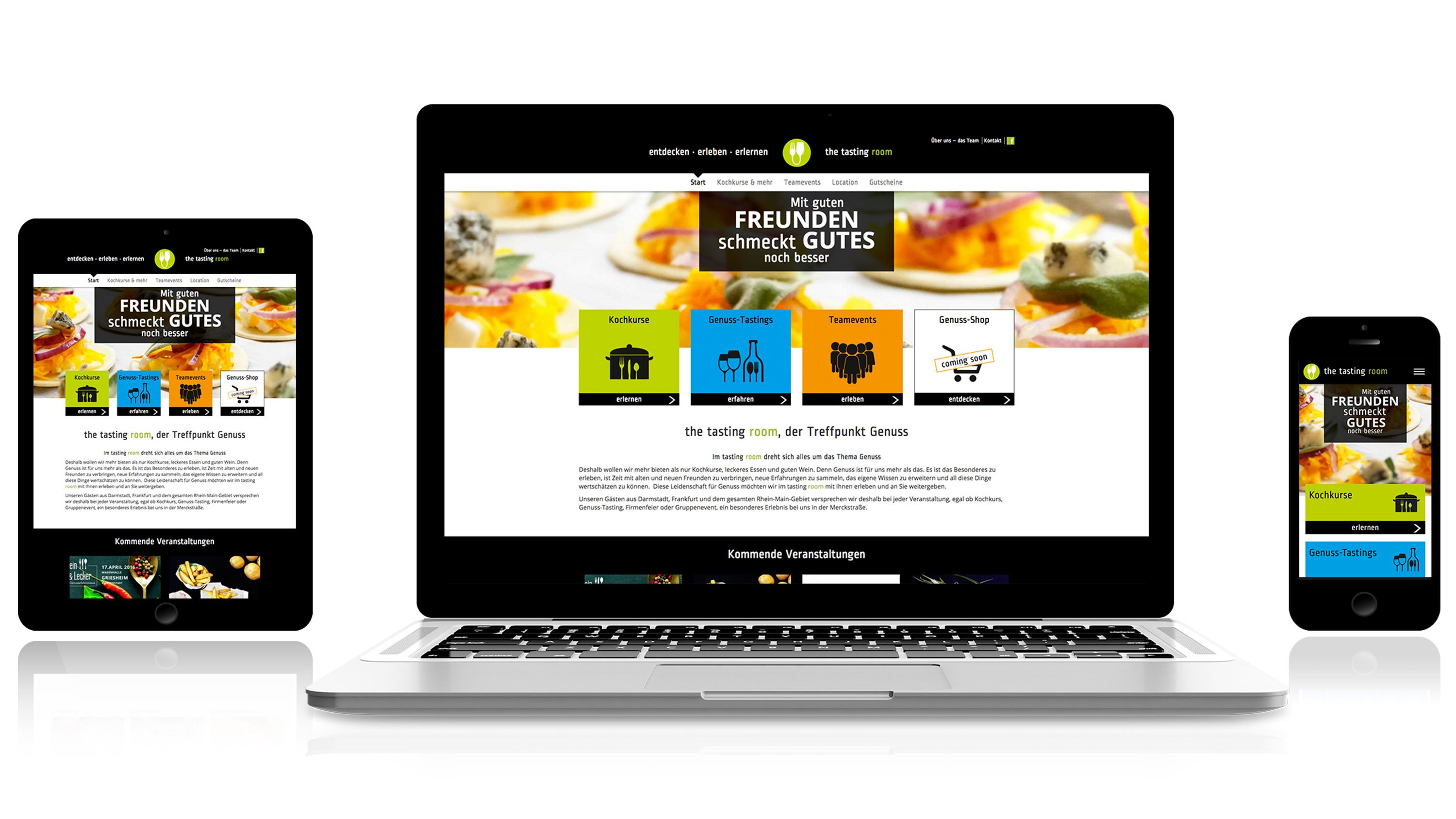 Corporate website for the tasting room: DIE NEUDENKER® Agency, Darmstadt